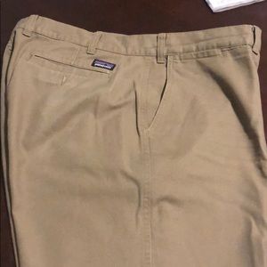 Patagonia Flat Front Pants-Dark Kahaki